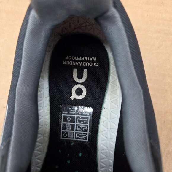 On Cloudwander Waterproof Hiking/Walking Shoes Women's Sz 9.5 Black Eclipse - Picture 10 of 14